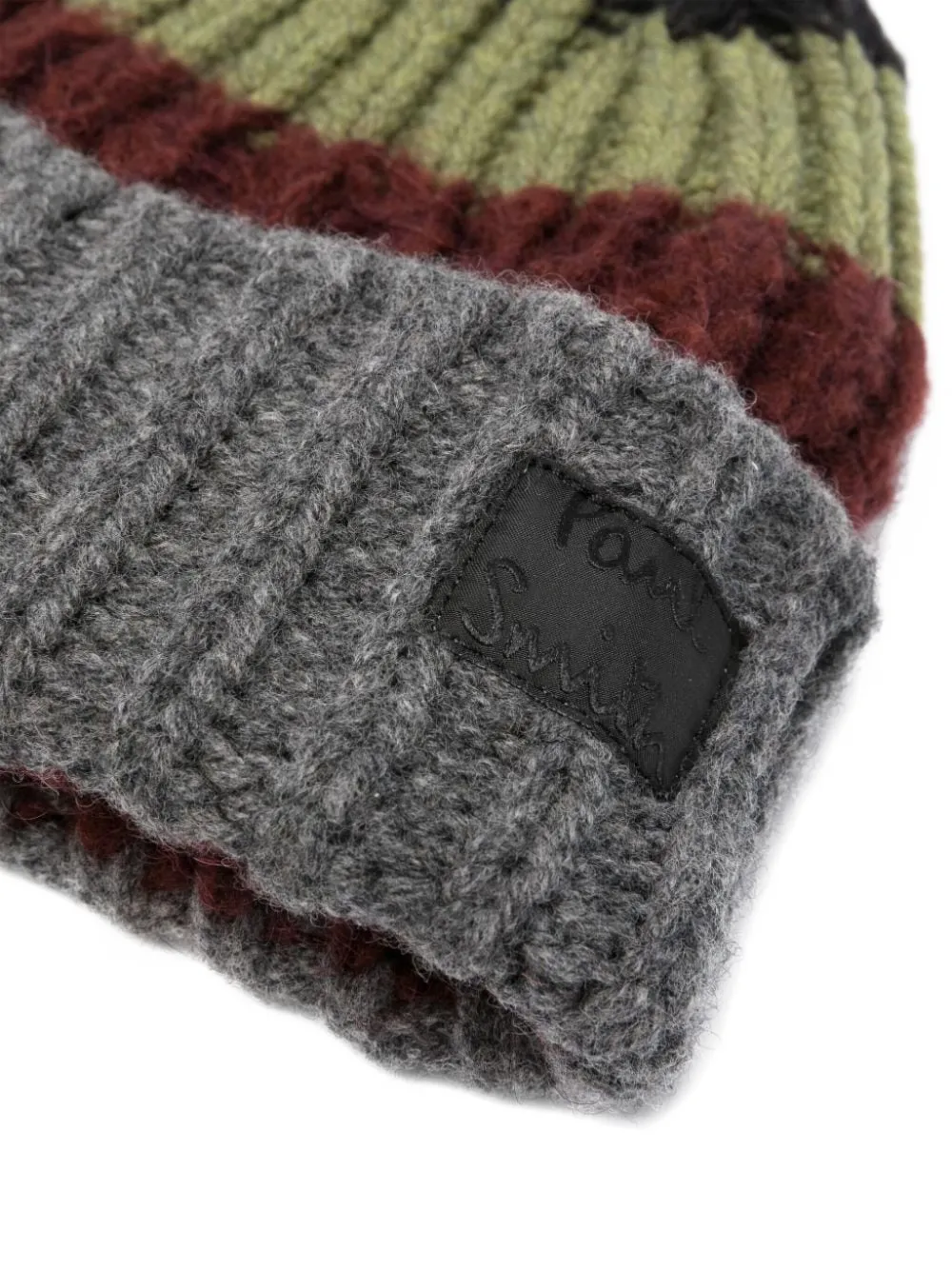 Paul Smith striped beanie | Image 2