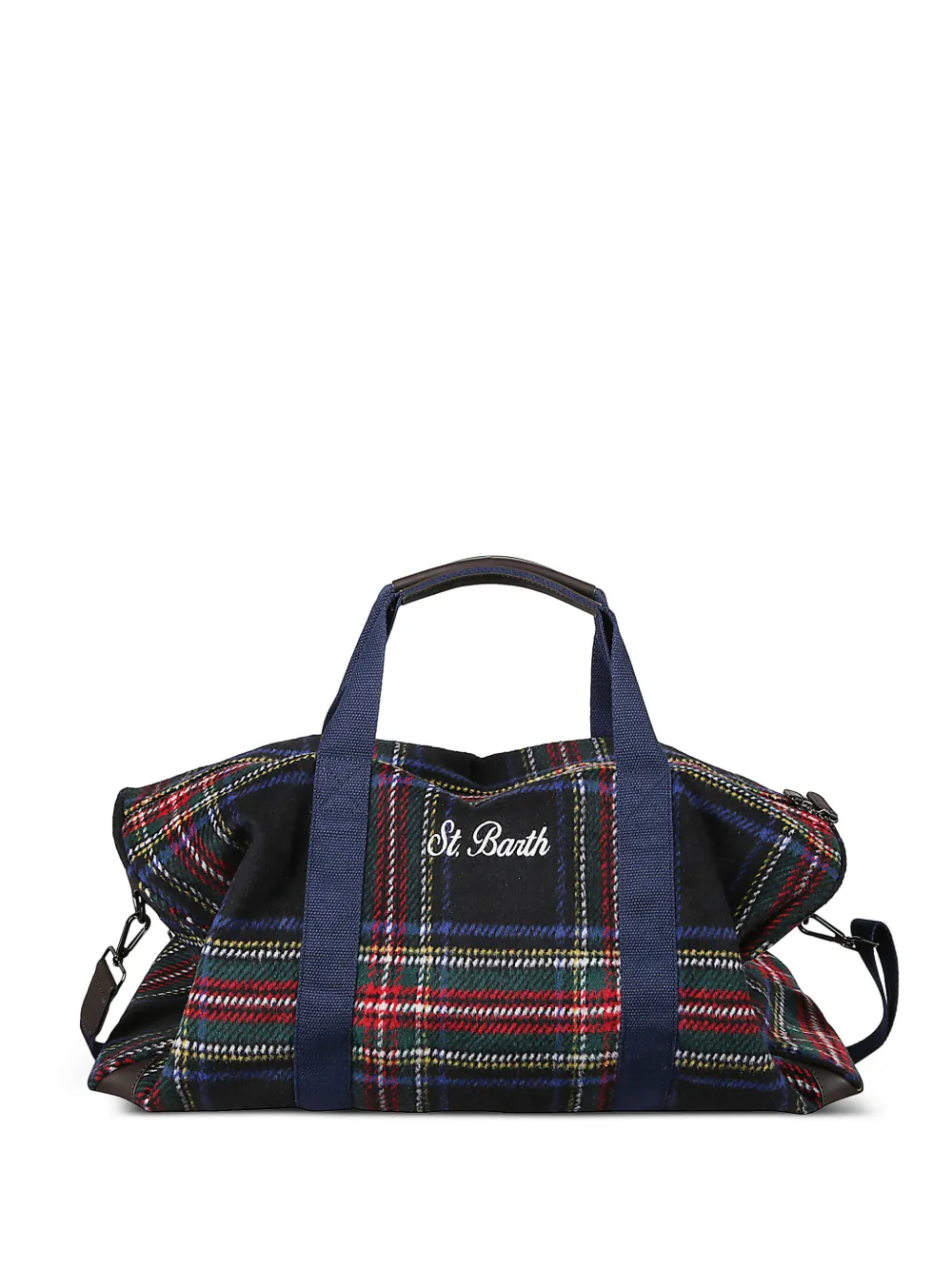 MC2 Saint Barth tartan-pattern tote bag | Black | Image 1