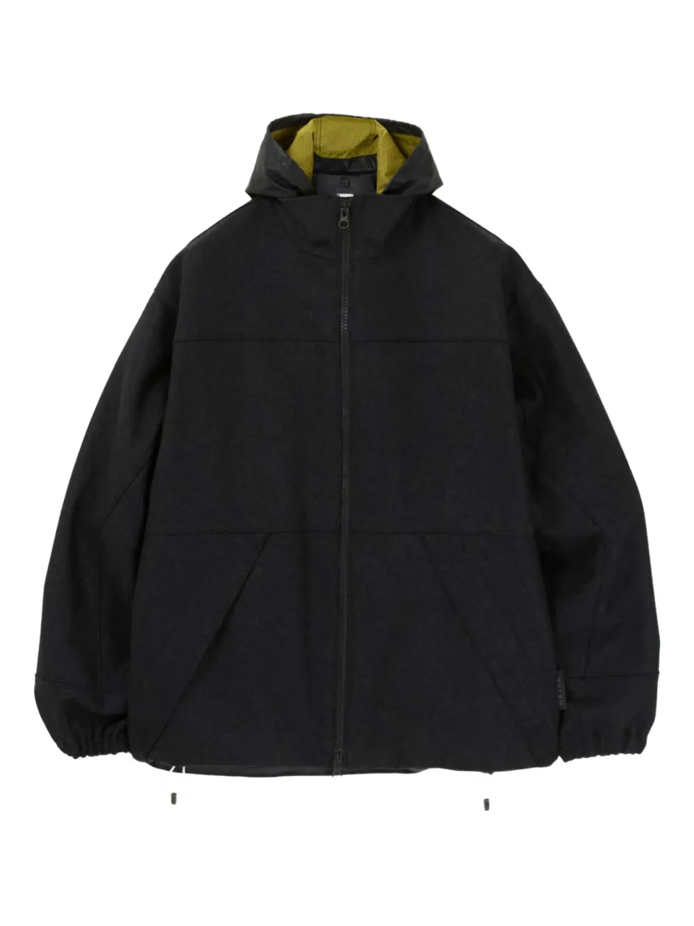 GR10K logo hooded jacket | Black | Image 1