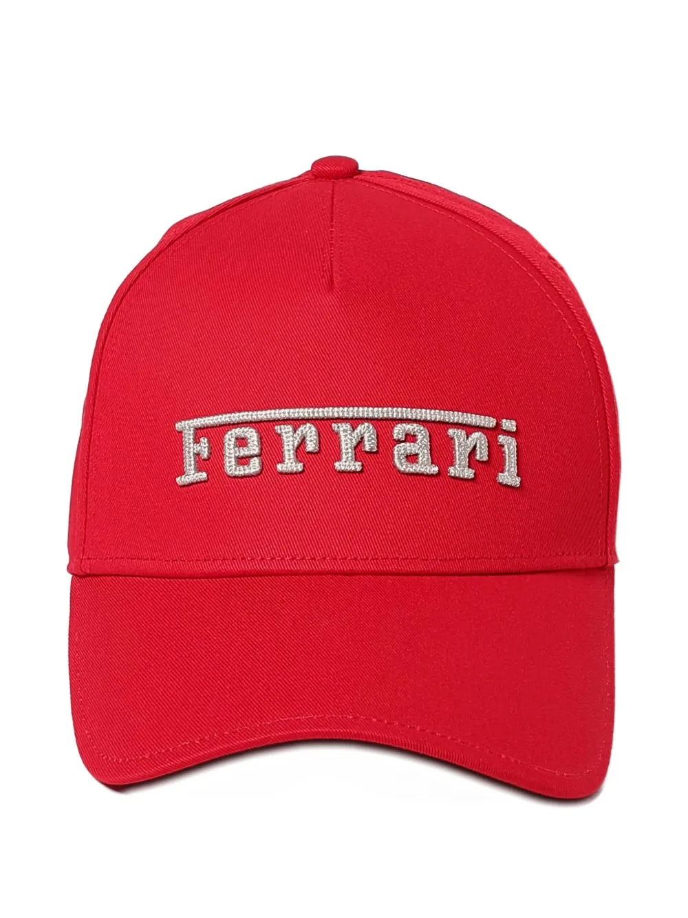 Ferrari Logo-embroidered Baseball Cap In Red