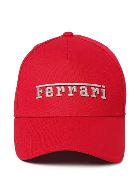 Ferrari Baseballkappe mit Logo-Stickerei