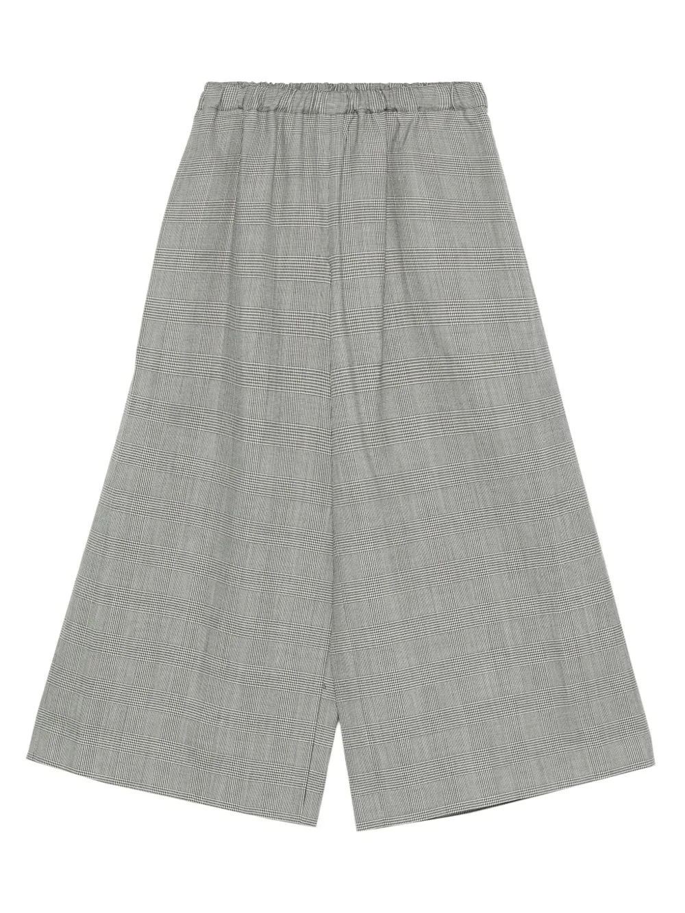 Comme Des Garçons Checked Elastic-waist Pants In Gray