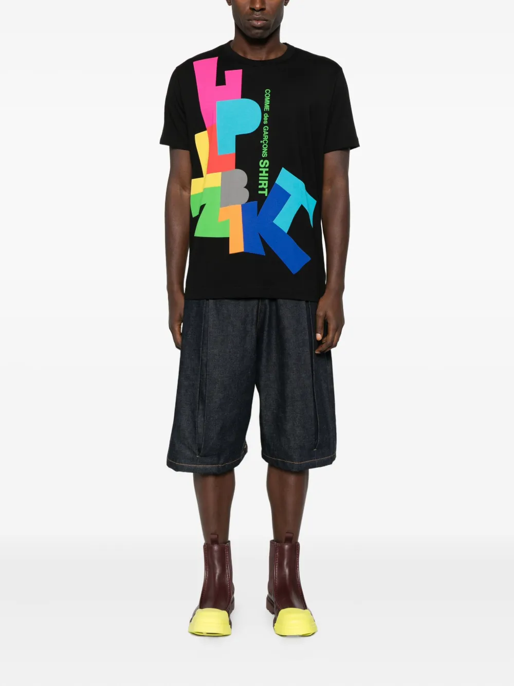 Comme Des Garçons Shirt graphic-print T-shirt - Zwart