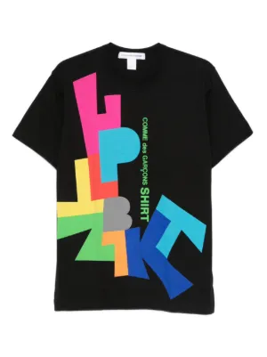 comme des garçonsユニオンジャックデザイン 半袖Tシャツ Comme Des Garçons Shirt graphic-print T-shirt | Black | FARFETCH