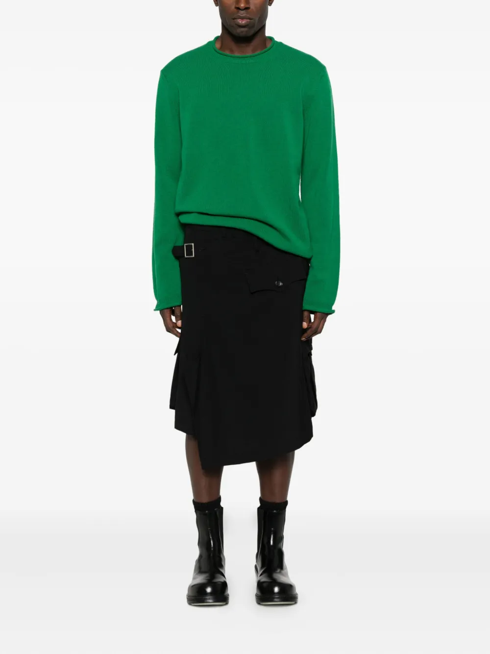 Comme Des Garçons Shirt round-neck wool sweater - Groen