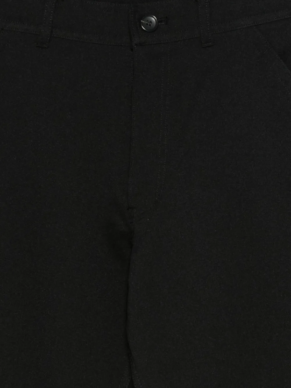 Comme Des Garçons Shirt Button-fastening Patch-pocket Pants In Black