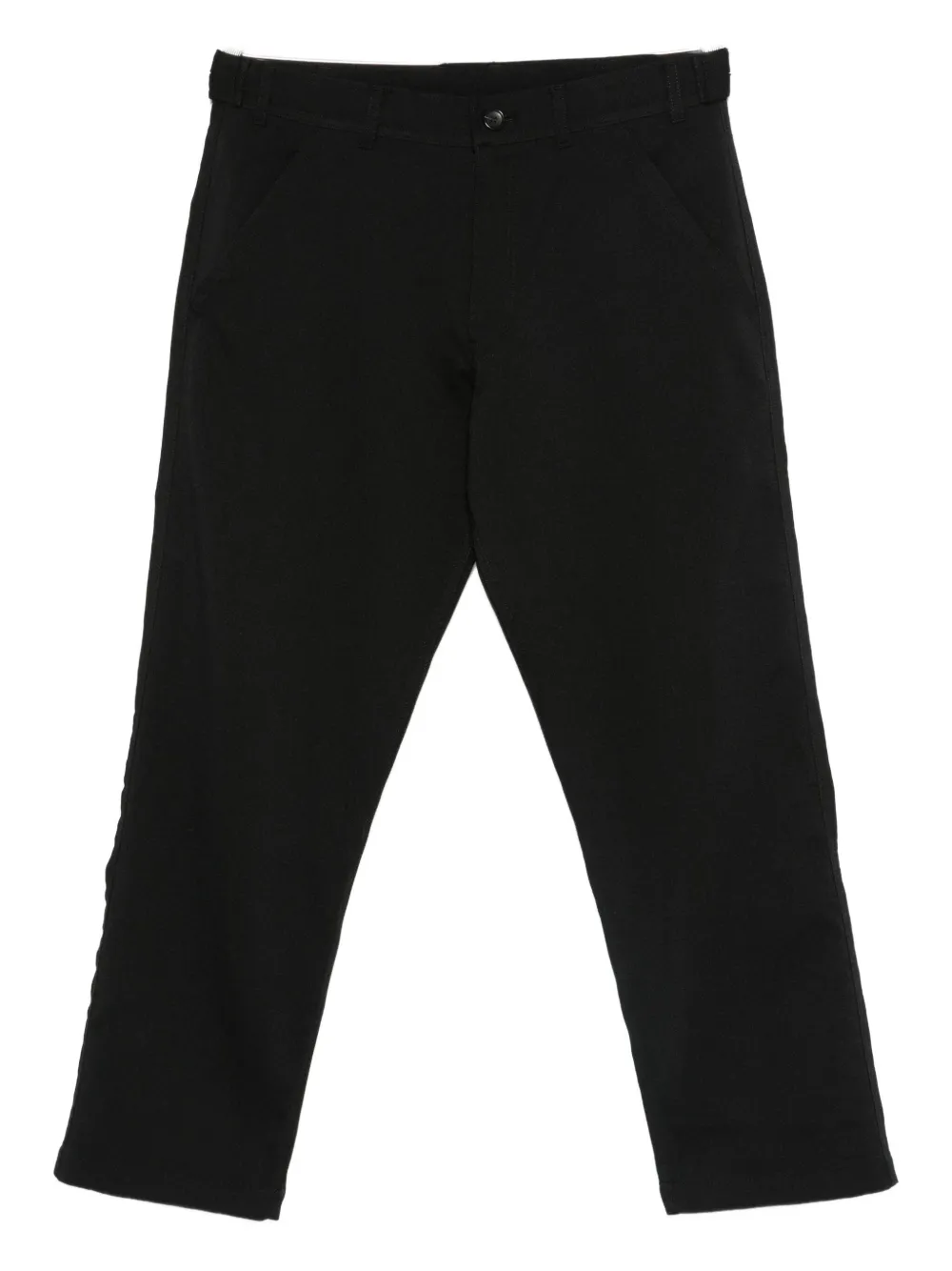 Comme Des Garçons Shirt Button-fastening Patch-pocket Pants In Black