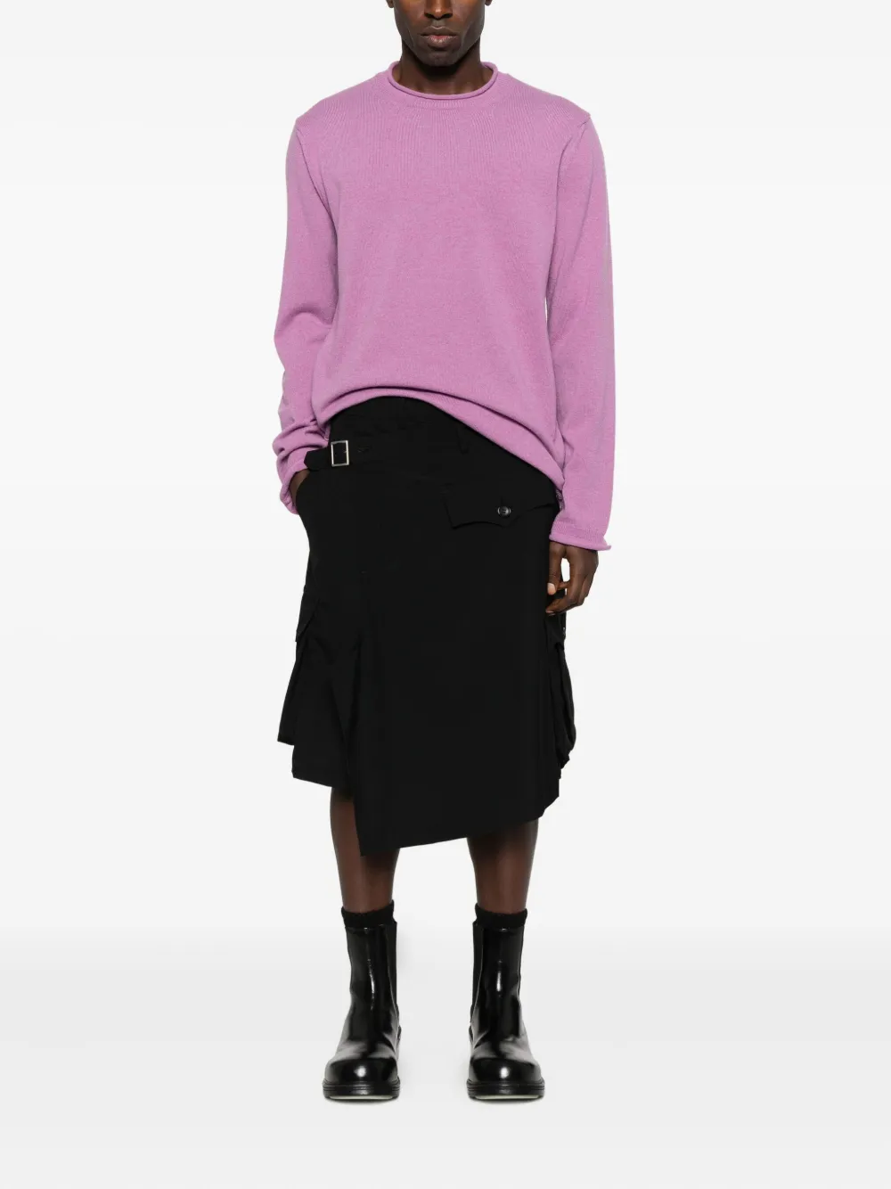 Comme Des Garçons Shirt long-sleeve wool sweater - Paars