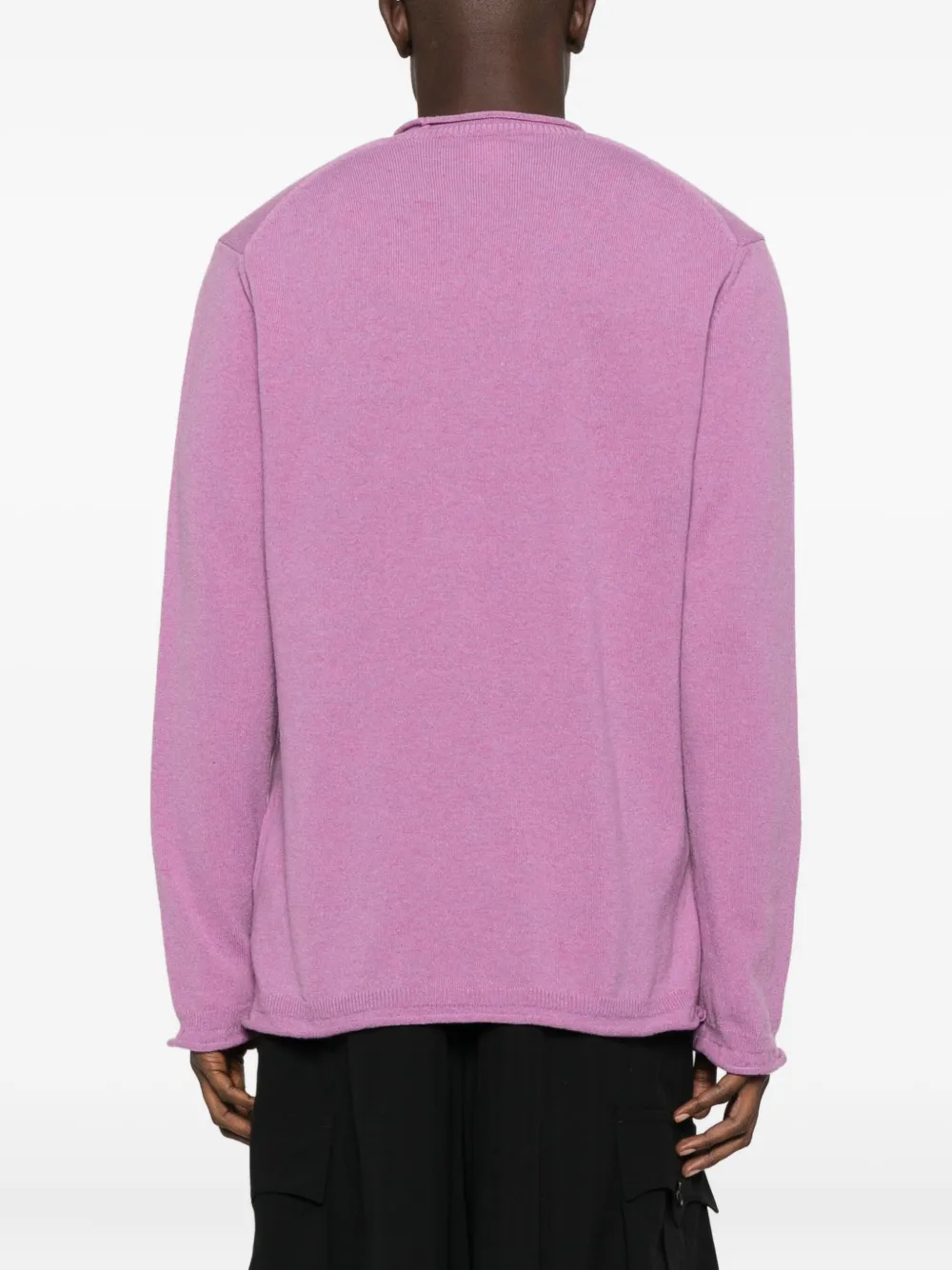Comme Des Garçons Shirt Long-sleeve Wool Sweater In Purple