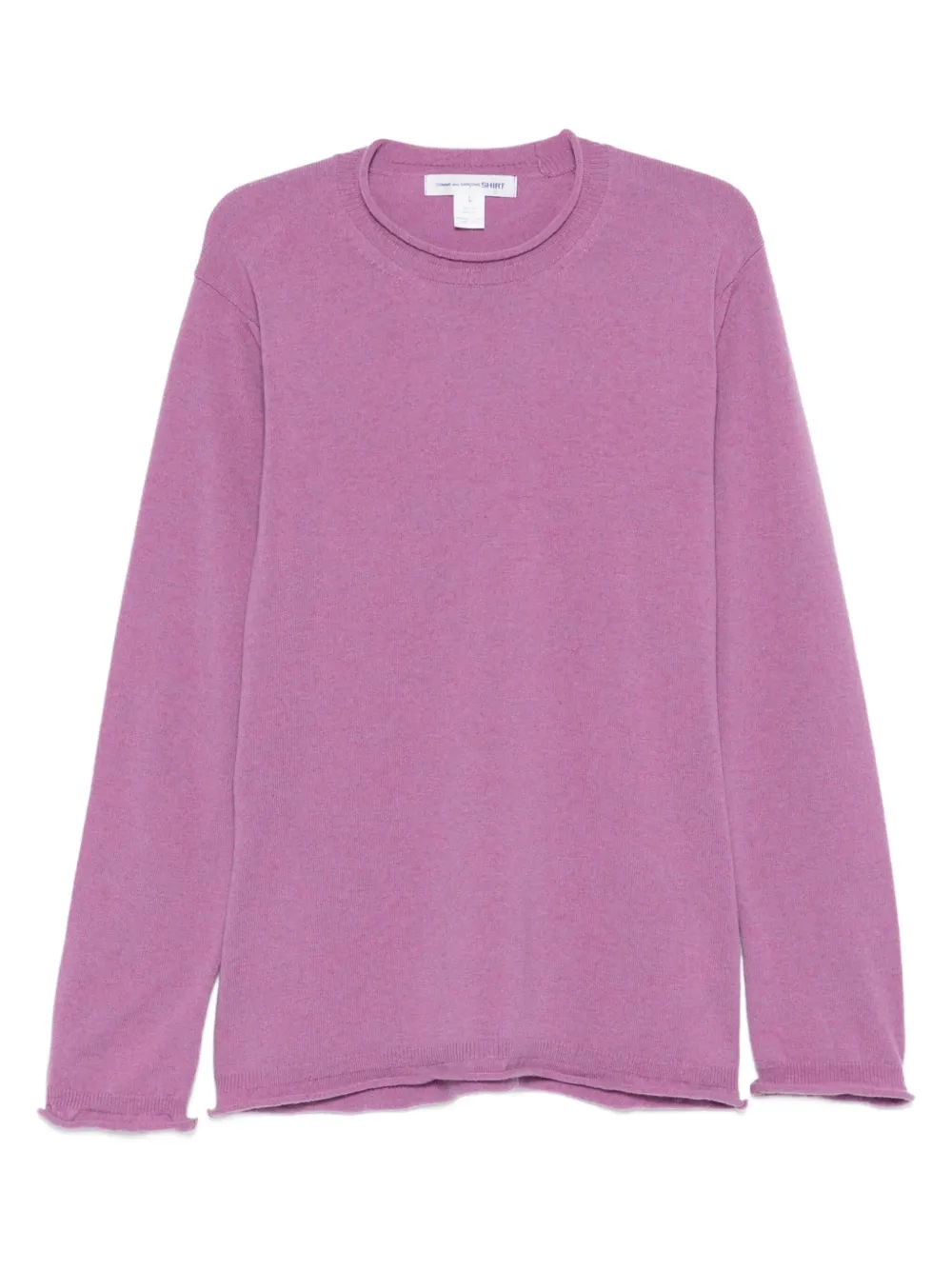 Comme Des Garçons Shirt long-sleeve wool sweater | Purple | Image 1