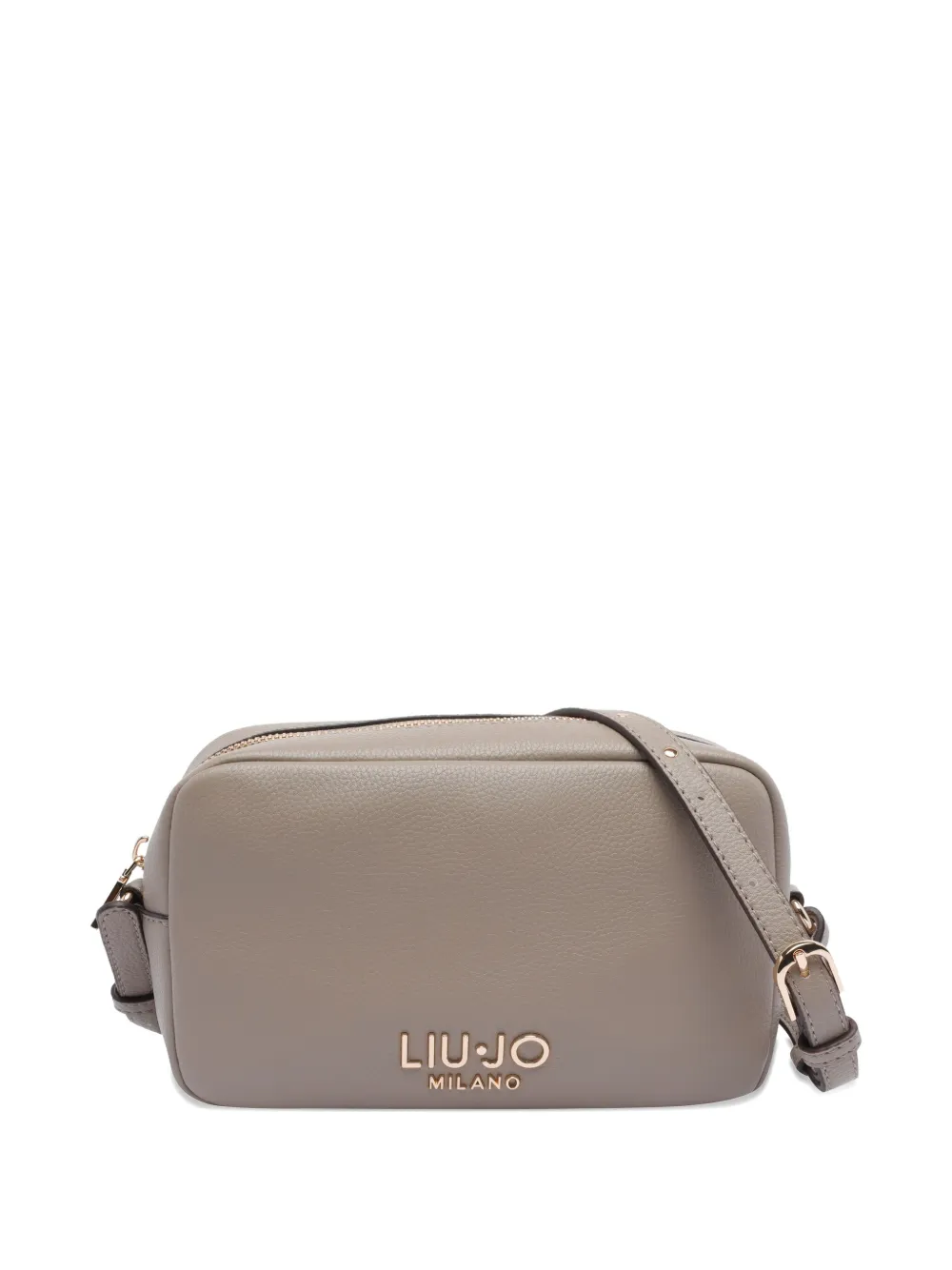 Liu •jo Logo-plaque Shoulder Bag In Neutral
