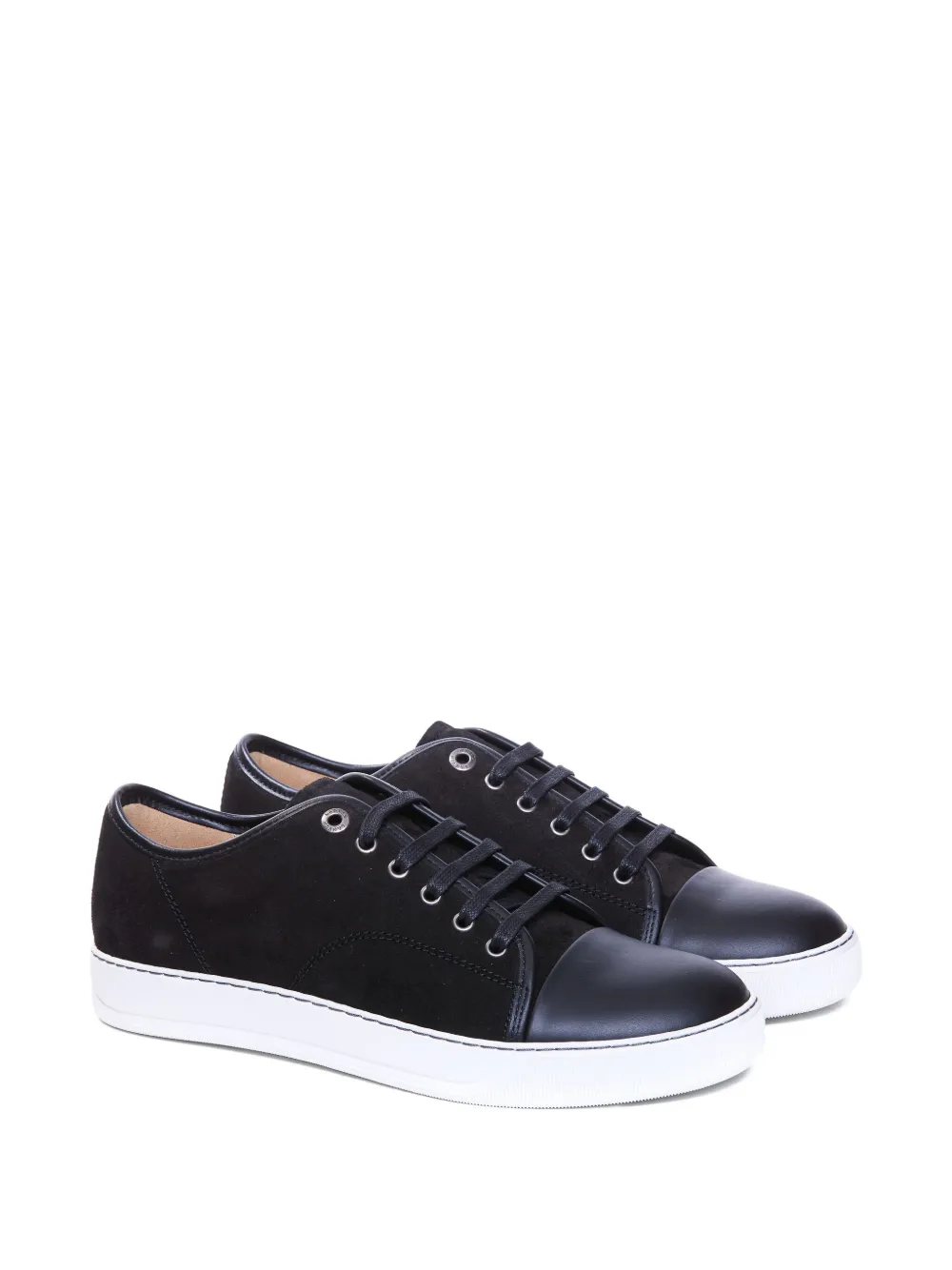 Lanvin DBB1 suède leren sneakers Zwart