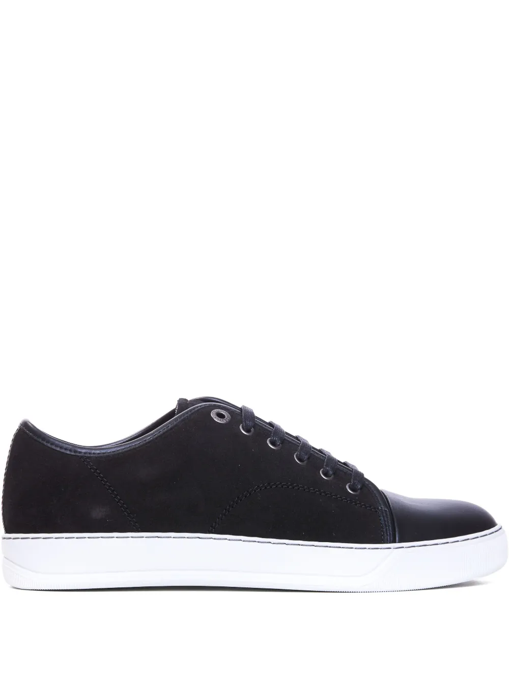 Lanvin DBB1 suede leather sneakers Black