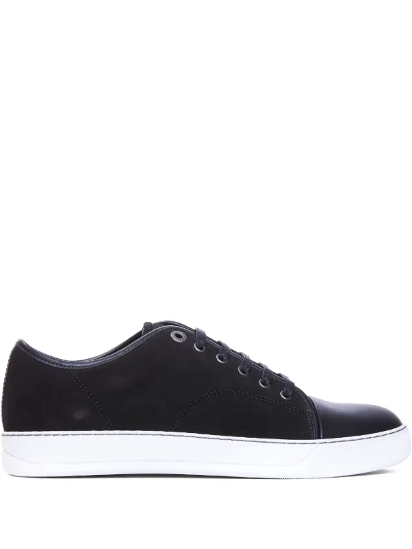 Lanvin DBB1 Suede Leather Sneakers in Black