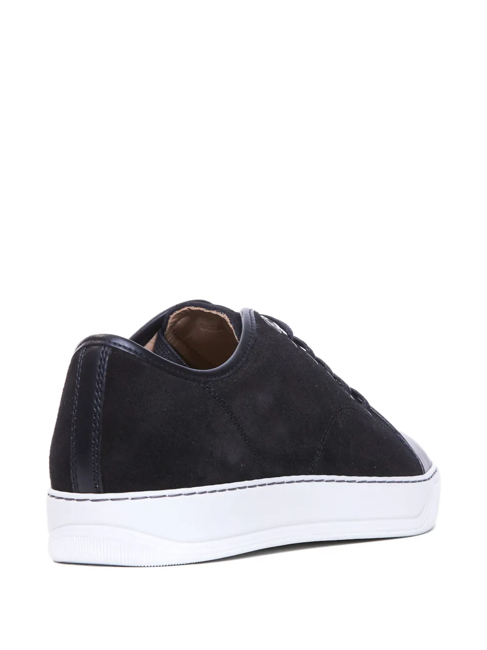 Lanvin DBB1 suède leren sneakers Zwart
