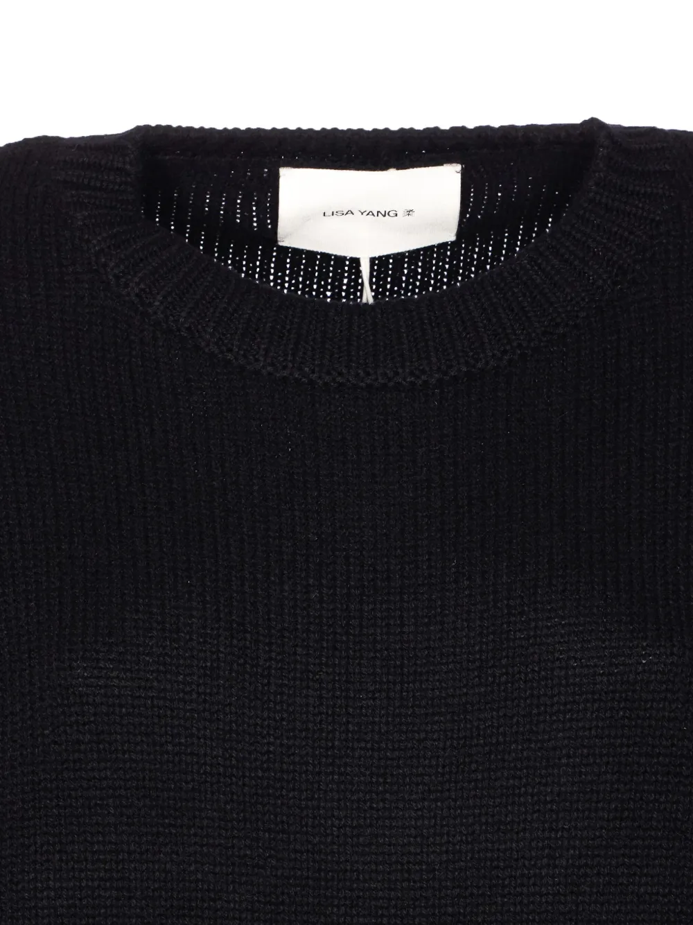 Lisa Yang Crew-neck Cashmere Sweater In Black