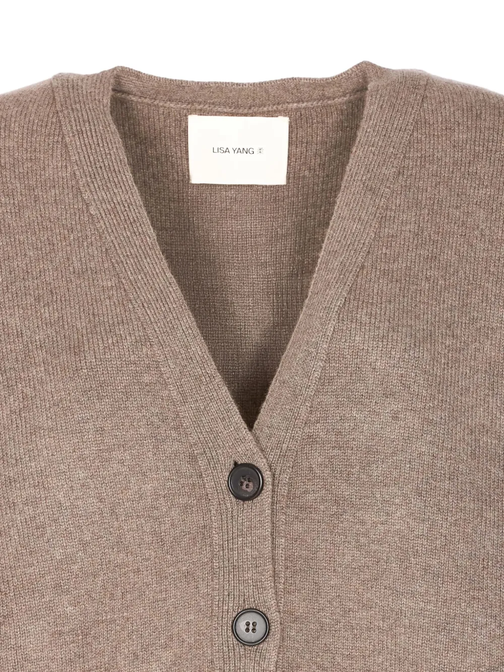 Lisa Yang V-neck Long Sleeve Knitwear Ii In Brown