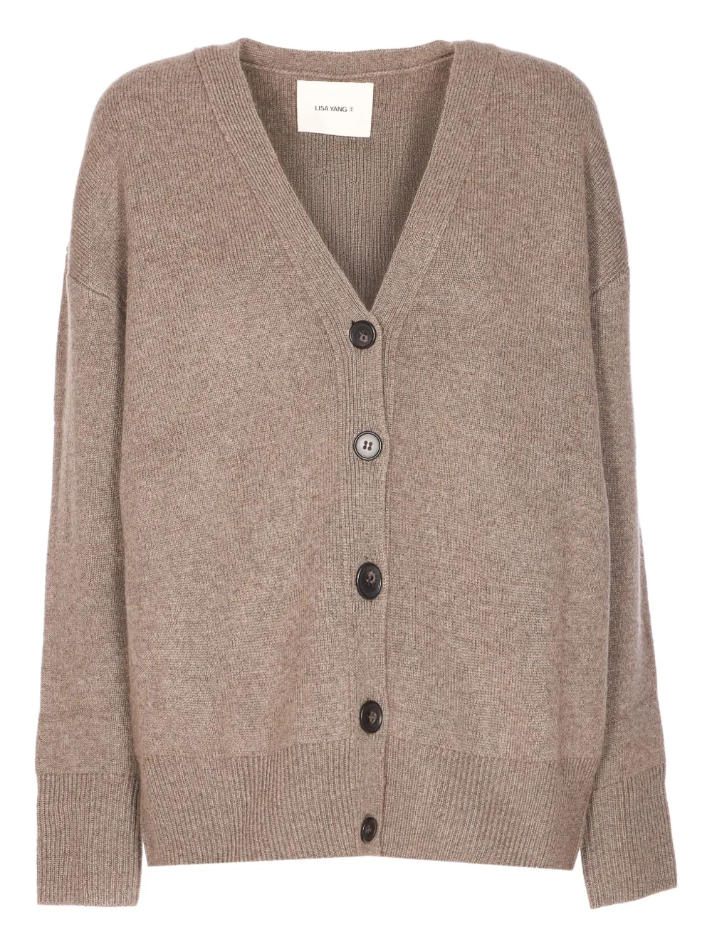 Lisa Yang V-neck Long Sleeve Knitwear Ii In Brown