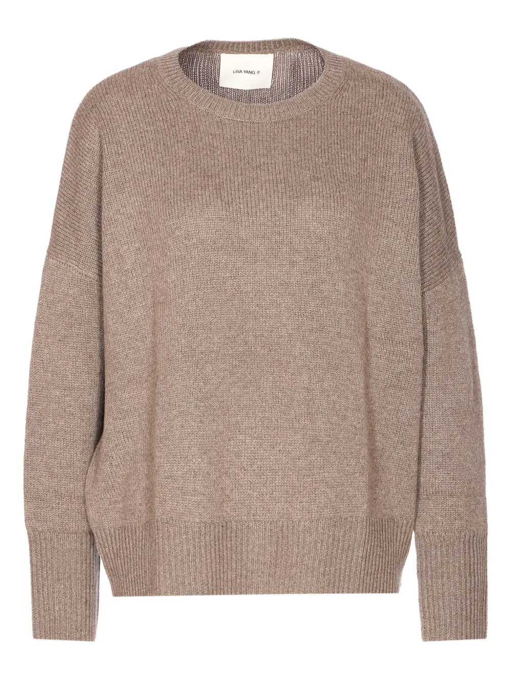 Lisa Yang Oversized Knitwear With Crewneck And Long Sleeves In Brown