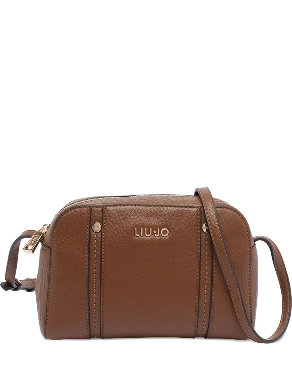 Liu •jo Medium Logo Crossbody Bag In Brown