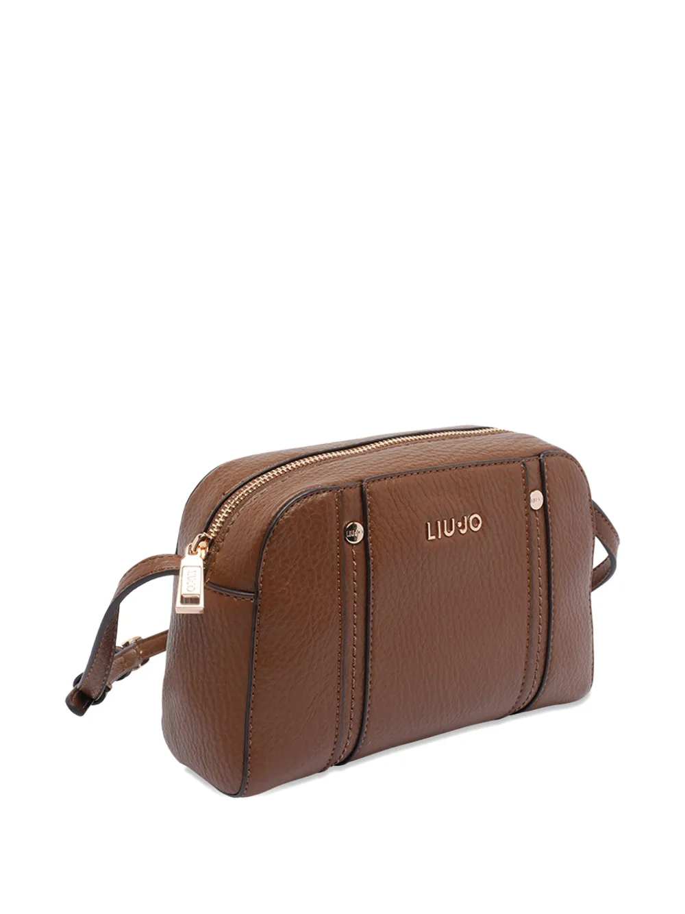 Liu •jo Medium Logo Crossbody Bag In Brown
