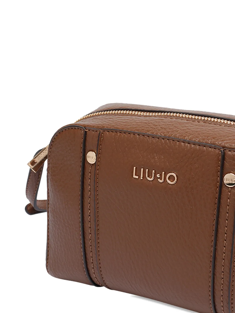 Liu •jo Medium Logo Crossbody Bag In Brown