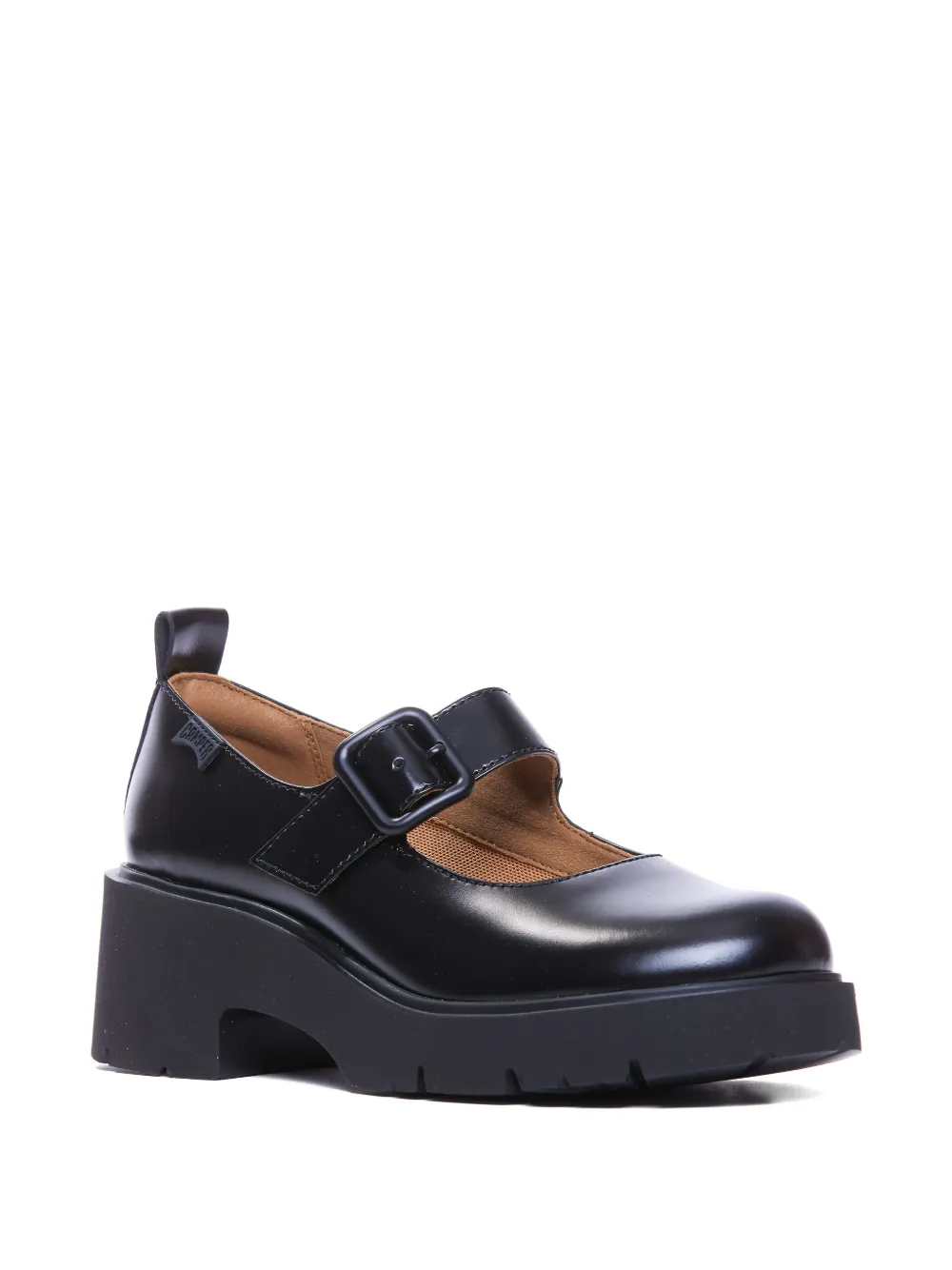 Camper Milah buckled platform loafers Black