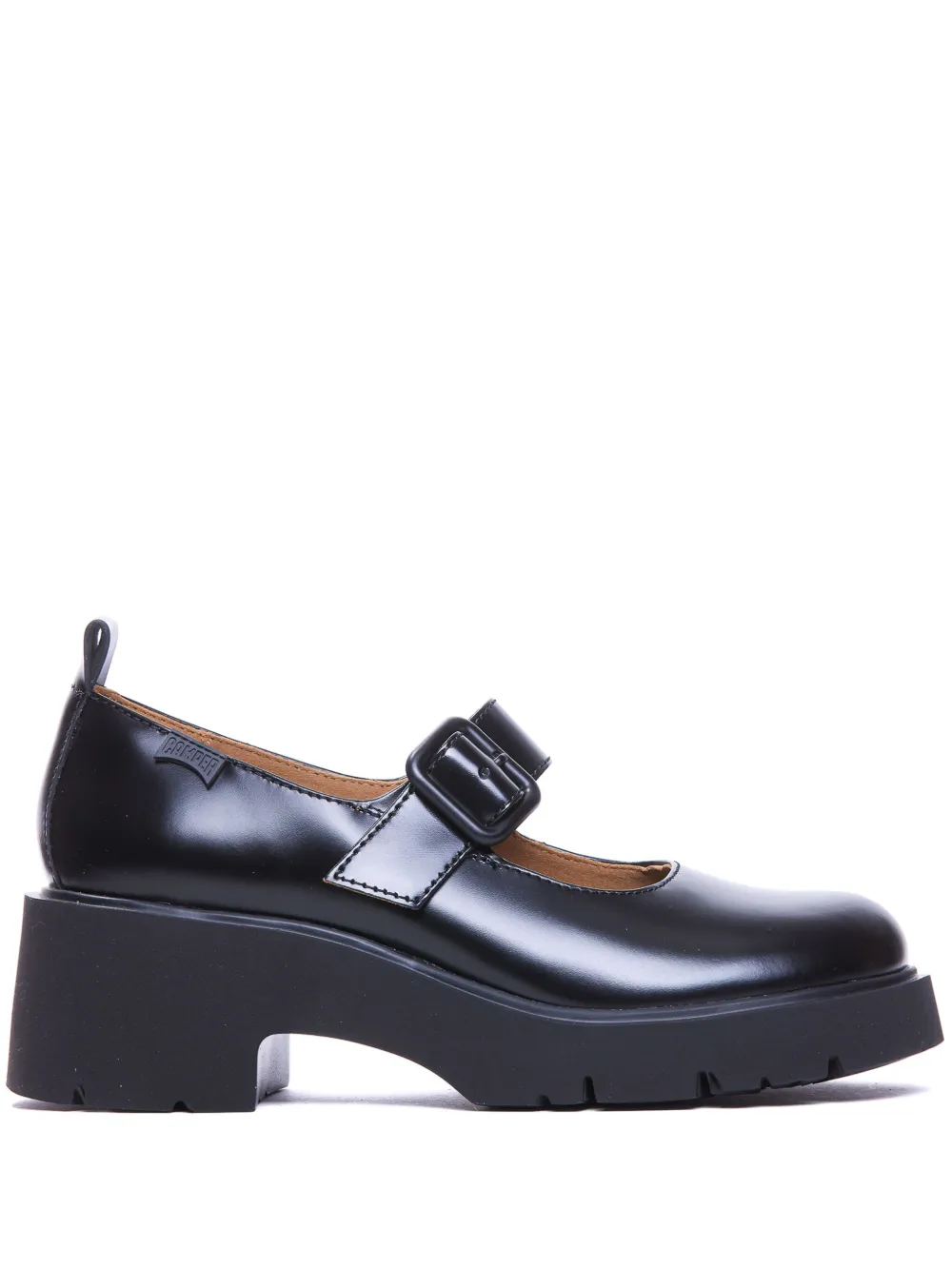 Camper Milah buckled platform loafers Black