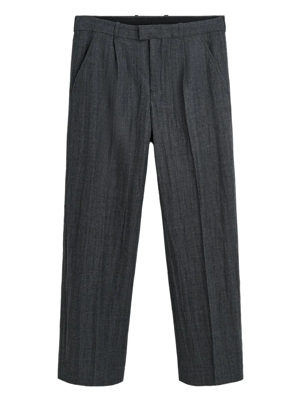 Our Legacy Textured Straight-leg Trousers In Gray