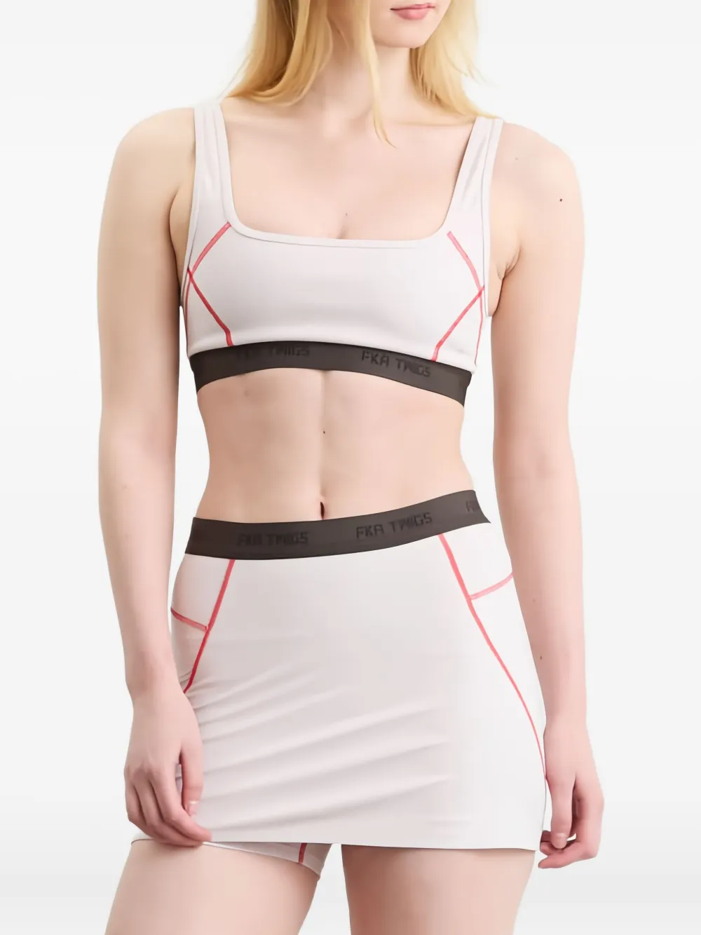 On Running Sport-bh met vierkante hals Roze