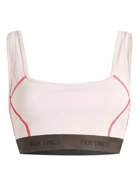 On Running brasier deportivo con cuello cuadrado