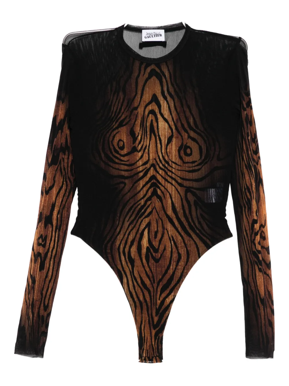 Jean Paul Gaultier The Wood Bodysuit In Brown