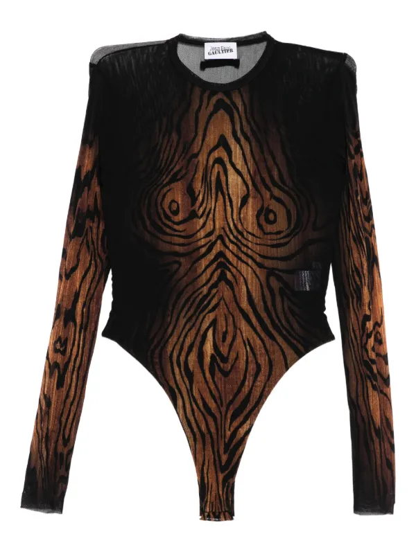 Jean Paul Gaultier The Wood Bodysuit in Brown