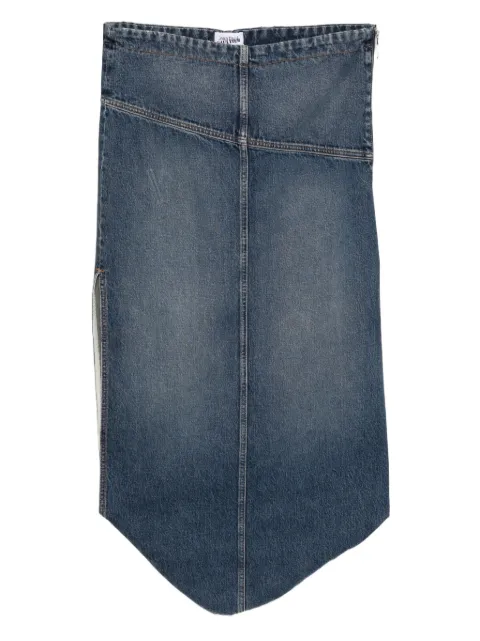 Jean Paul Gaultier zipped denim skirt 