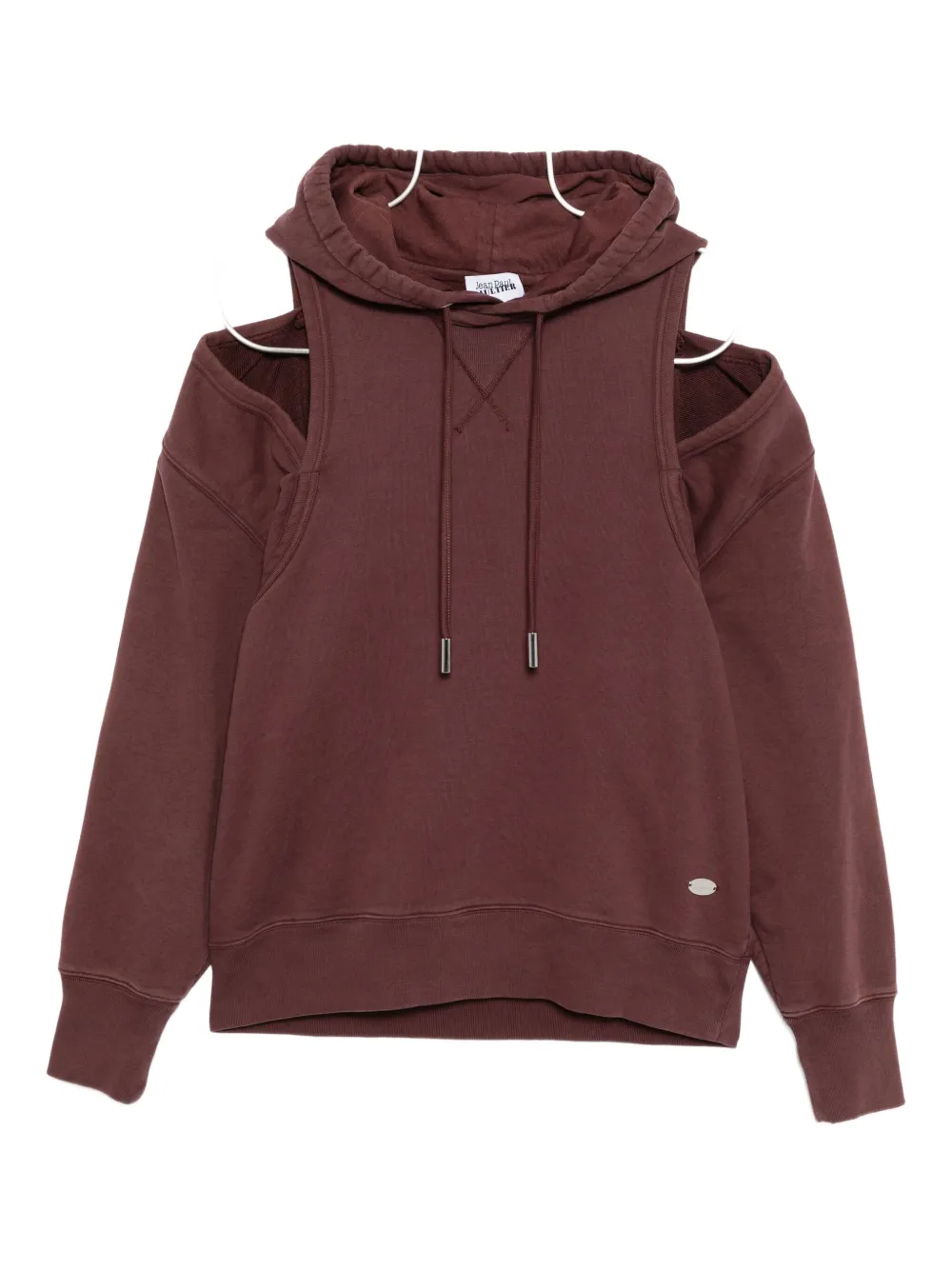 Jean Paul Gaultier Cut-out Hoodie In Red