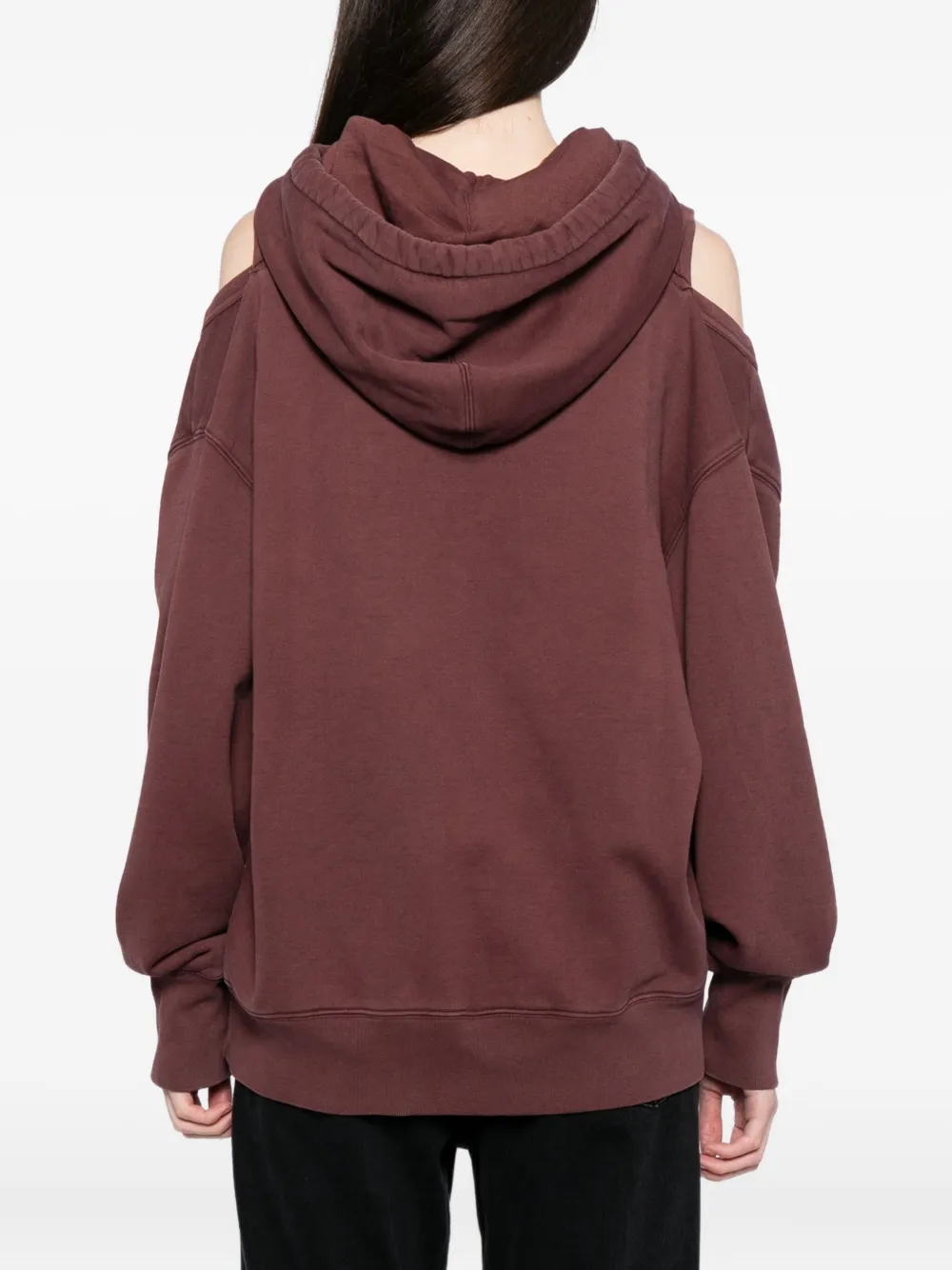 Jean Paul Gaultier Cut-out Hoodie In Red