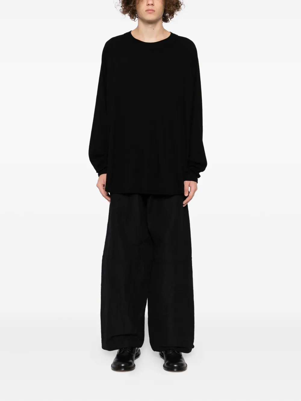 Jan Jan Van Essche T-shirt met raglan mouwen - Zwart