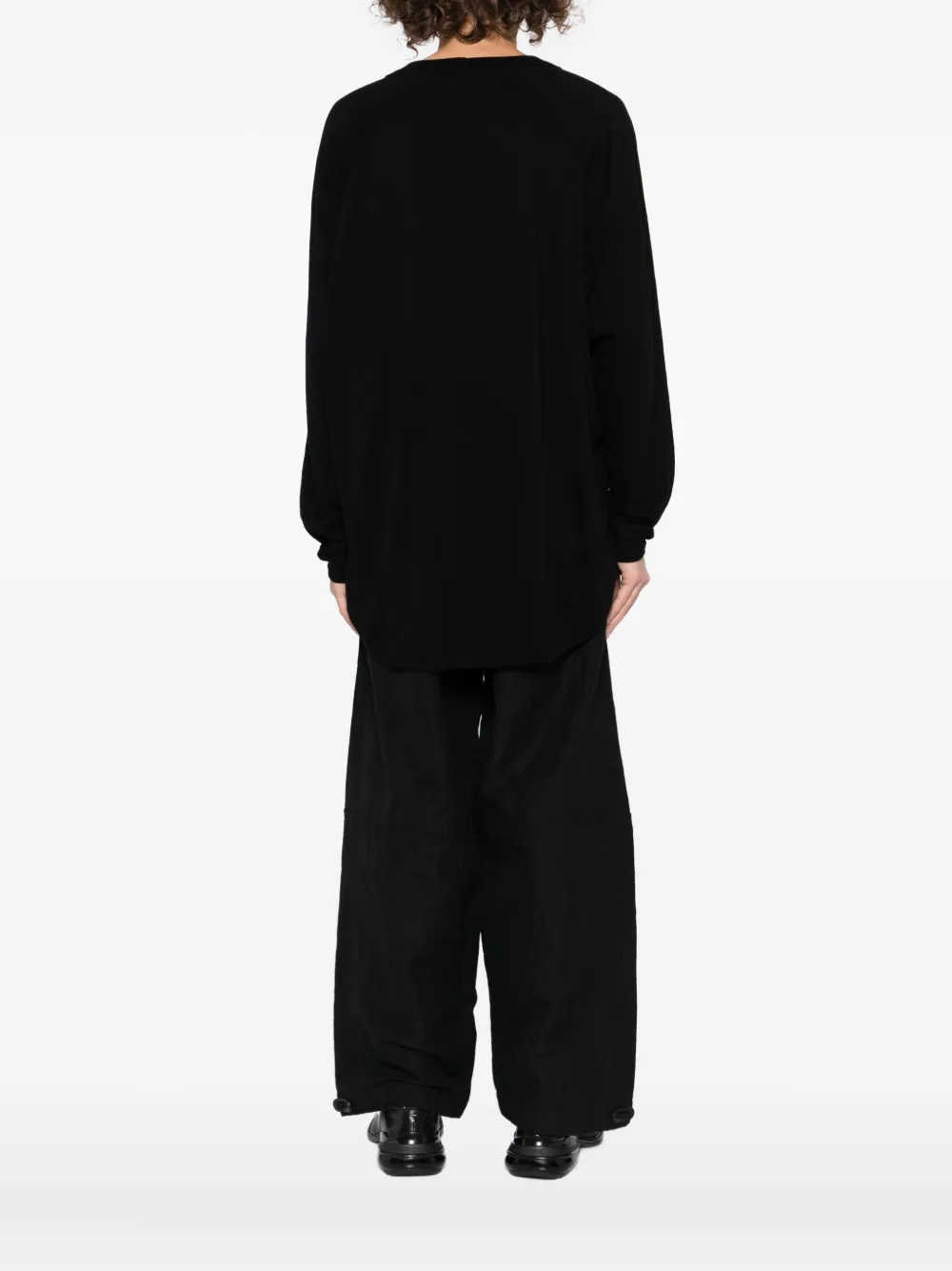 Jan Van Essche T-shirt met raglan mouwen Zwart