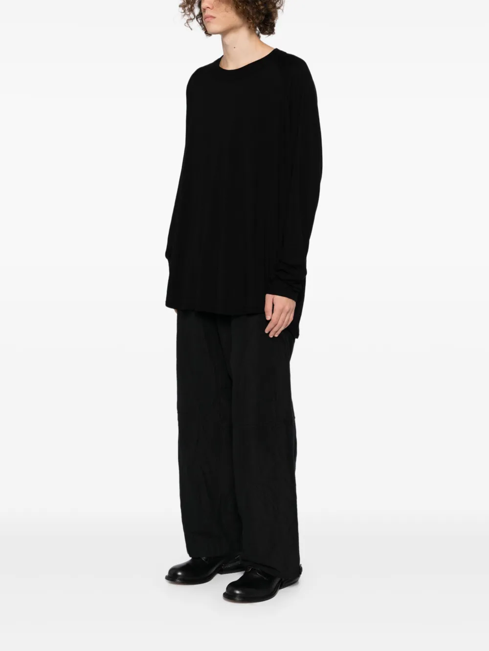  Jan Jan Van Essche Raglan-sleeve T-shirt - Black 