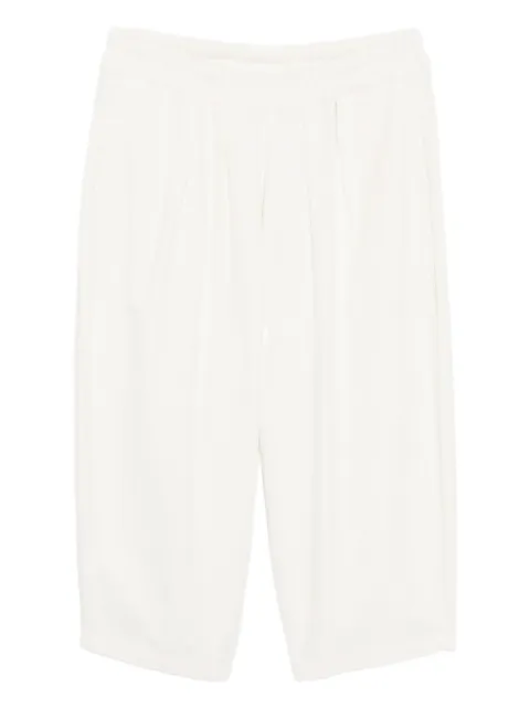 Egg pleated corduroy pants