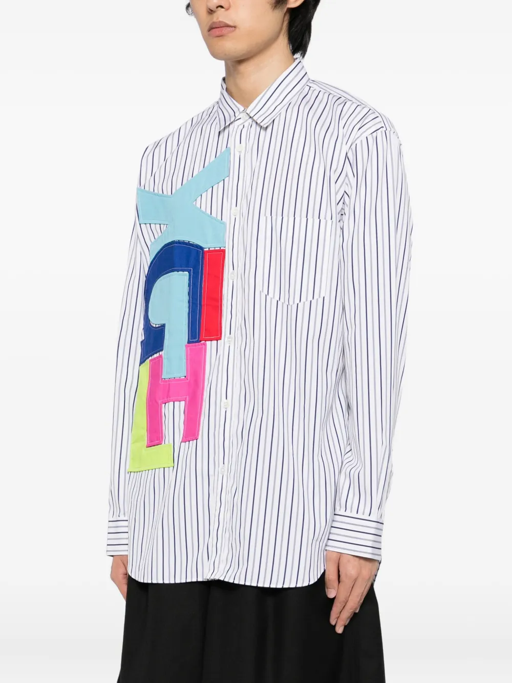 Comme Des Garçons Shirt Gestreept overhemd Wit