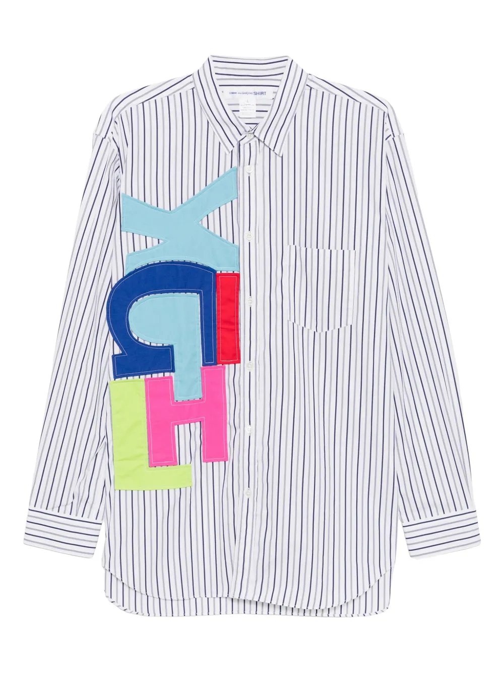 Comme Des Garçons Shirt striped shirt - White