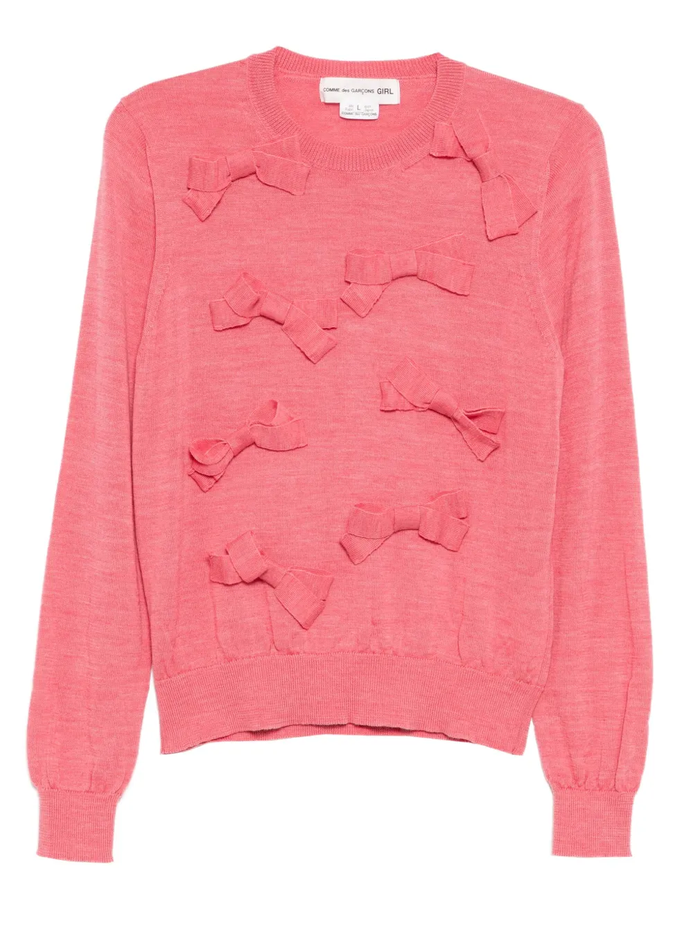 Comme Des Garçons Girl リボントリム トップ - ピンク Comme Des Garçons Girl リボントリム トップ - ピンク