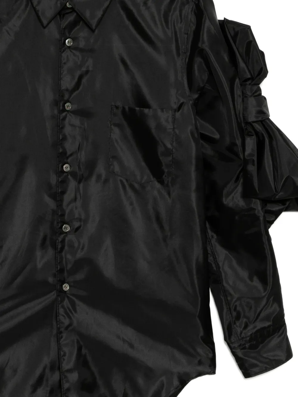 Comme Des Garçons Knot-detail Shirt In Multi