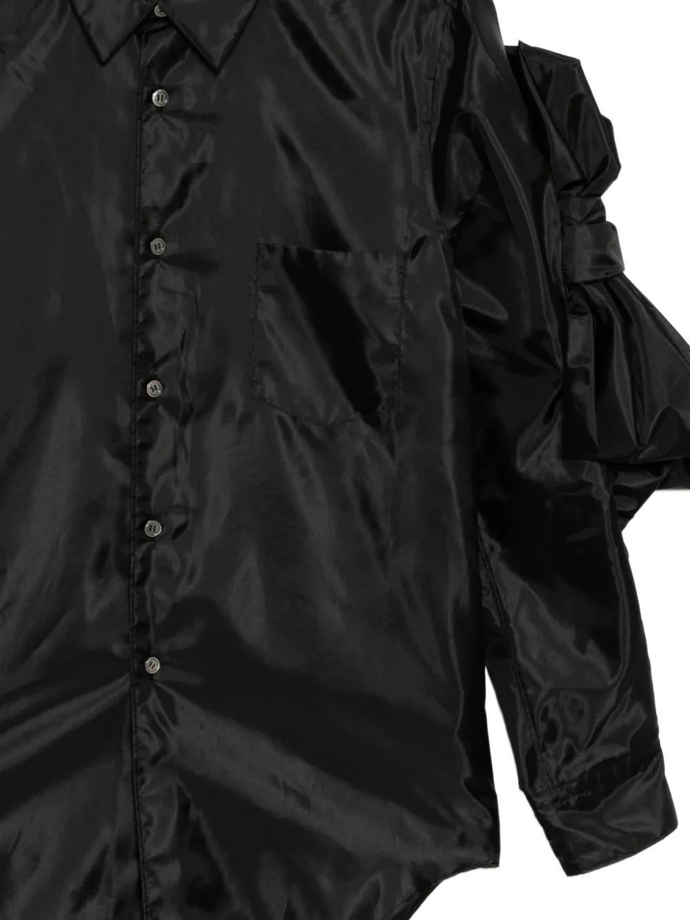 Comme Des Garçons Comme Des Garçons Shirt met geknoopte detail Zwart