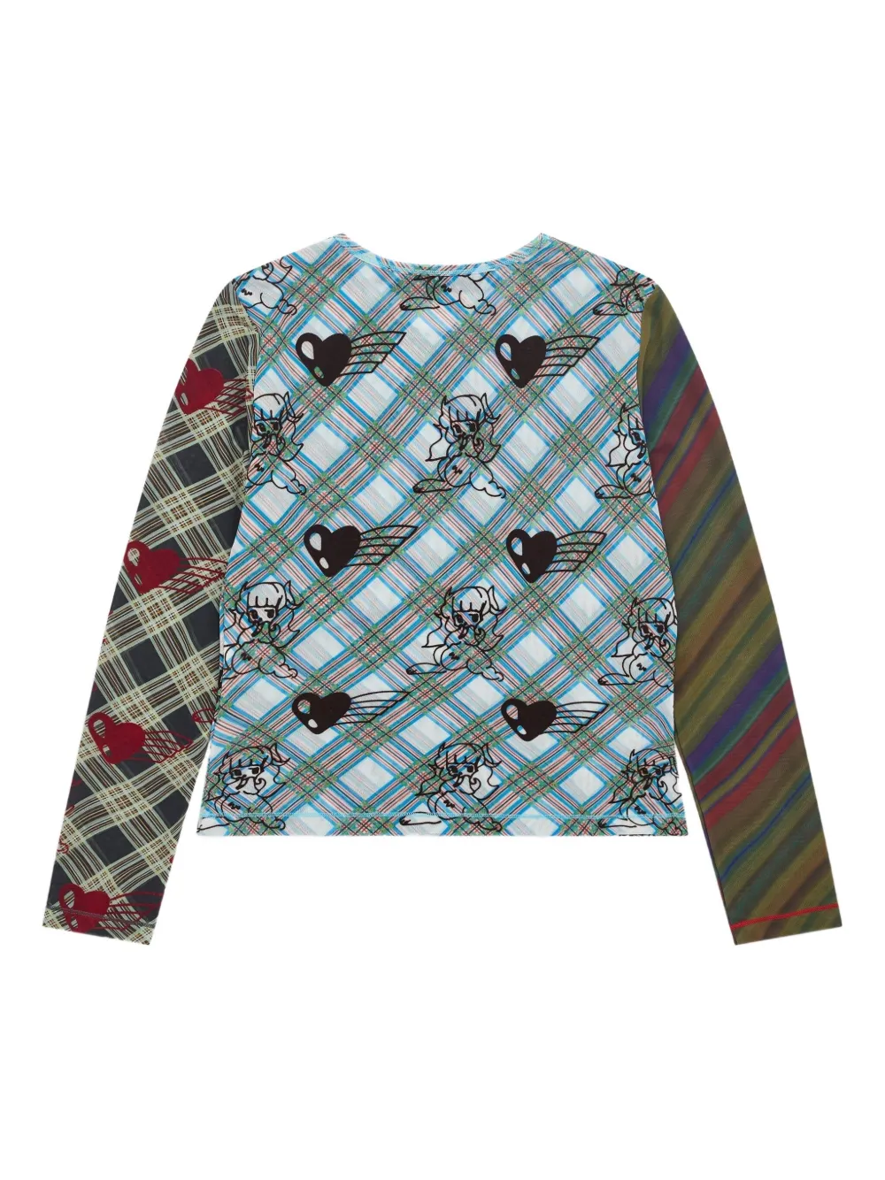 Chopova Lowena Bun Gal Plaid Printed T-shirt In Multi