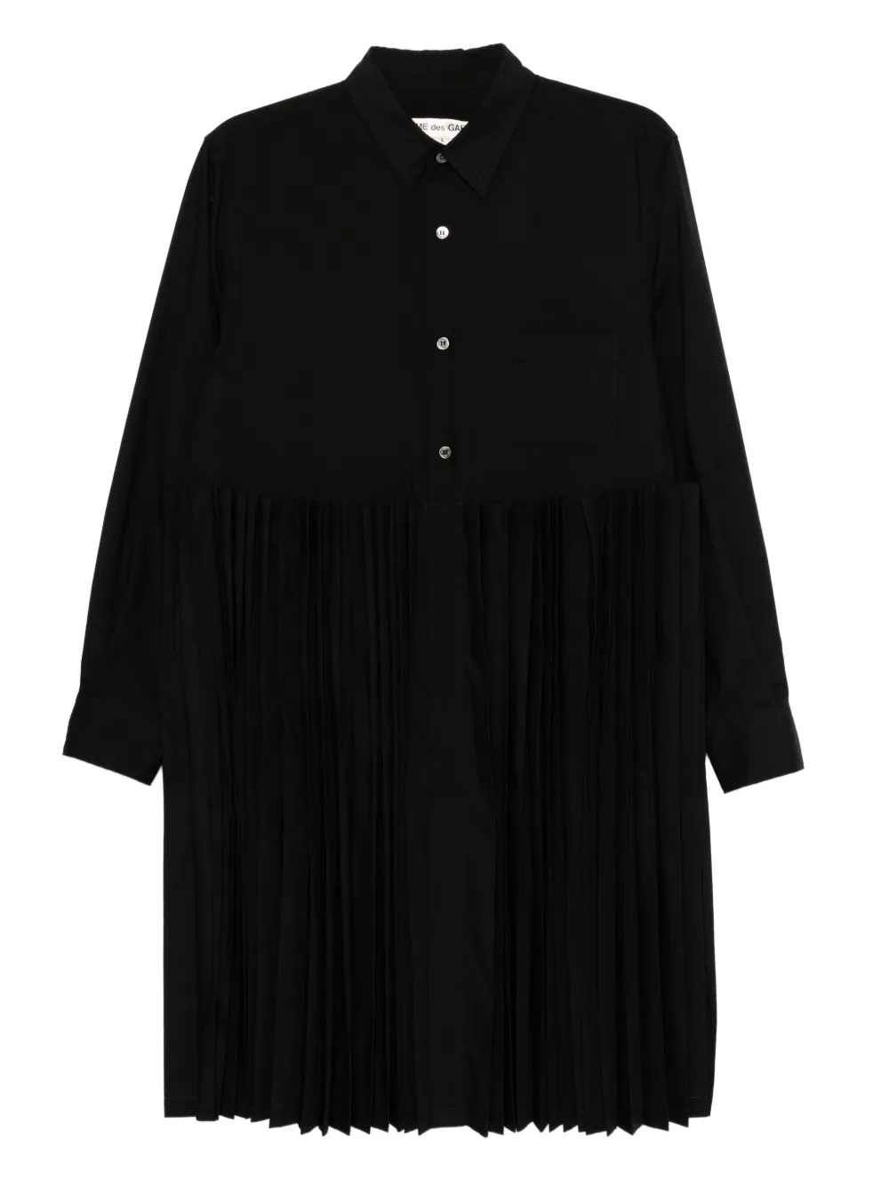 Comme Des Garçons pleated shirt - Schwarz