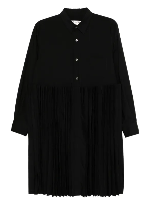 Comme Des Garçons プリーツ シャツ | ブラック | FARFETCH JP