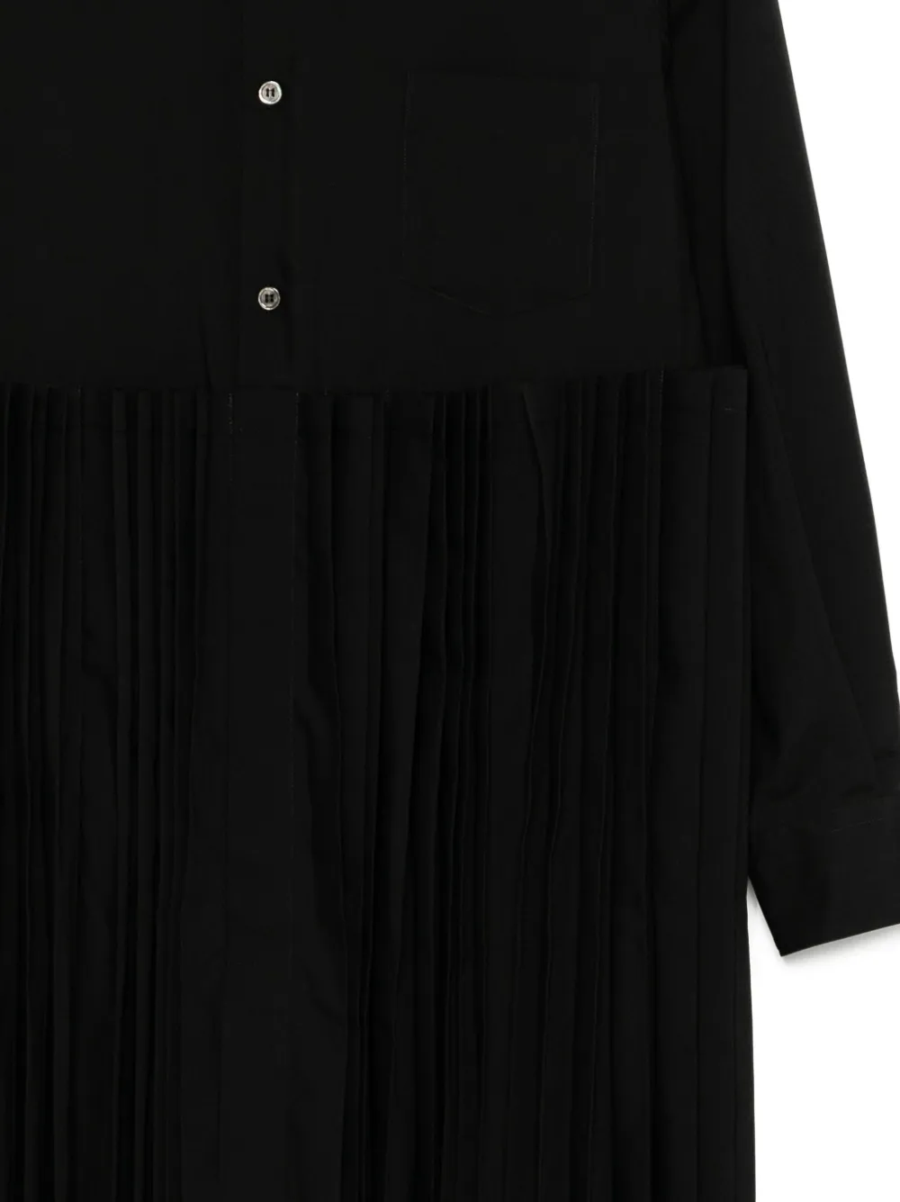 Comme Des Garçons プリーツ シャツ | ブラック | FARFETCH JP