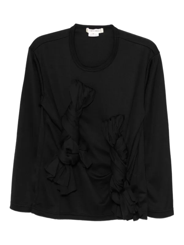 Comme des Garçons Knot-detail Top in Black